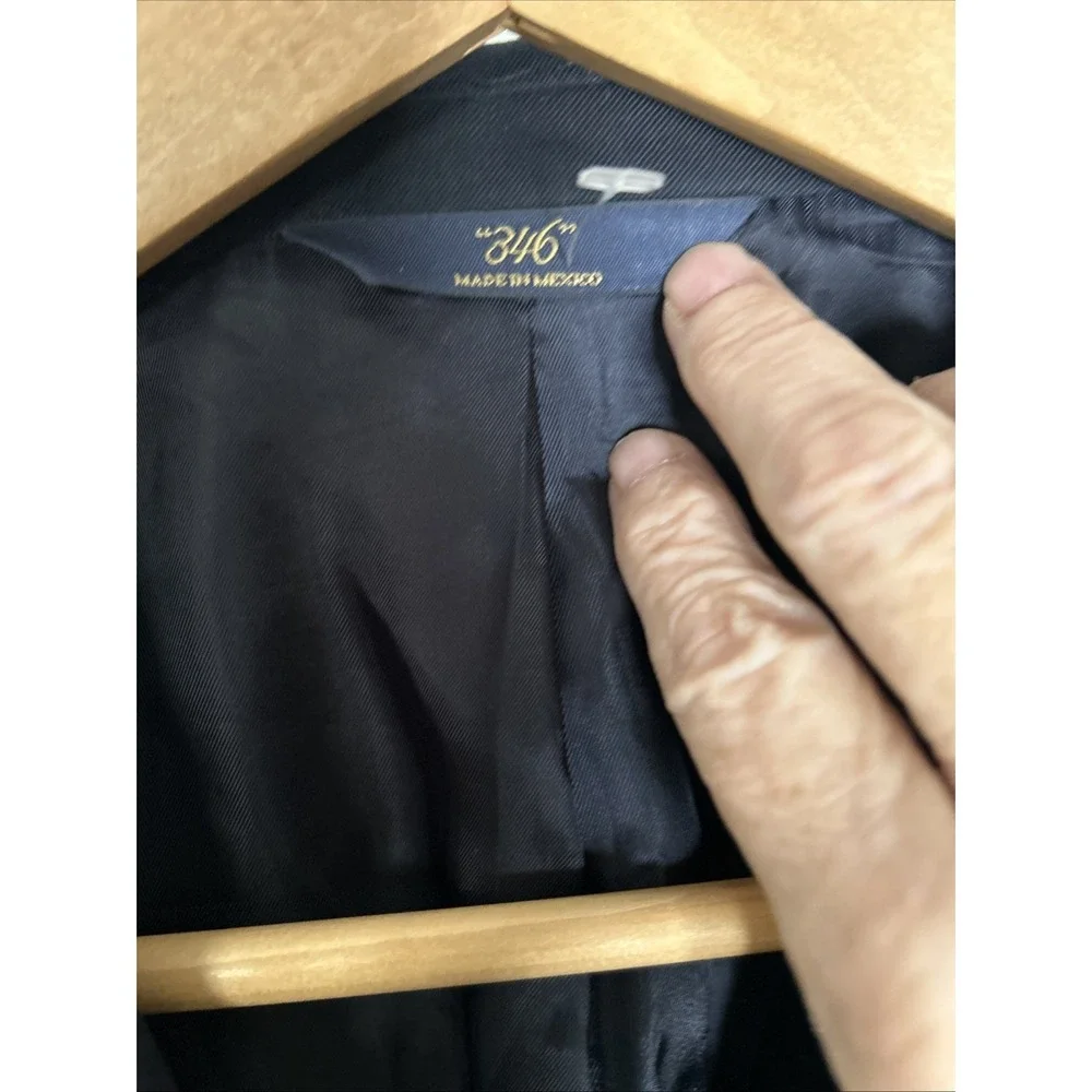 Brooks Brothers 346 Wool Cashmere Blazer Navy Blue Size 48R Gold‎ Buttons